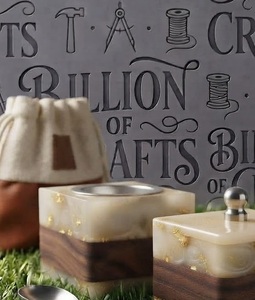 Resin Wood Aromatic Incense Burner Cube with Lid Bakhoor <b>Diffuser</b> <b>Oud</b> Box Luxury Style Fragrance Holder Home Spa Eid Ramadan - Product Image 6