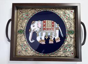 Bandeja de Madera Ecológica con Diseño Impreso, Acabado Natural, para una Vida Sostenible, Bandeja de Servicio al por Mayor - Product Image 5