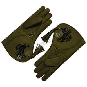 Gants de fauconnerie en cuir de haute qualité pour la protection des doigts, piège à animaux, carbone, imperméables, service OEM, logo personnalisé, taille sur mesure - Product Image 2