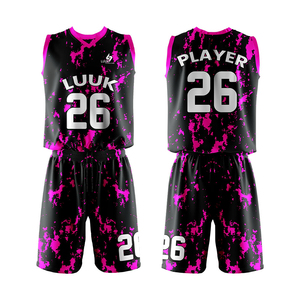 Conjunto de Uniforme de Baloncesto Personalizado con Camisetas y Pantalones Cortos Sublimados Ligeros para Campamentos de Entrenamiento y Academias - Product Image 6