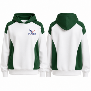 Pull à capuche tricoté d'hiver à blocs de couleurs, à manches longues, avec poche avant, style streetwear décontracté - Product Image 2