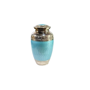 Urna Funeraria Moderna Art Deco de Cobre y Latón para Cenizas Humanas, Ecológica, Hecha a Mano, de Metal, Capacidad de 3-4L, Impresión Personalizable - Product Image 6