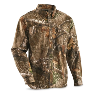 Chemise de chasse unisexe GRACE SIGN en softshell d'hiver, séchage rapide, manches longues, camouflage cerf, coupe ajustée pour la chasse en montagne - Product Image 2