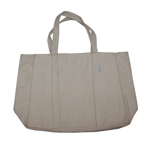 Sac fourre-tout en toile de coton épaisse, personnalisé, écologique, 20 oz, avec poches intérieures et extérieures, pour le shopping et la promotion publicitaire. - Product Image 2
