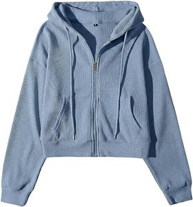 Custom Men's Cropped <b>Full</b>-<b>Zip</b> <b>Hoodie</b> Polyester/Cotton Fleece Cartoon Pattern Lined Eco-Friendly Loose Fit OEM Service - Product Image 1