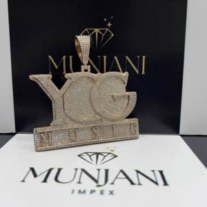 Colgantes de Diamantes VVS, Personalizados de Fábrica, Chapados en Oro Rosa, Joyería Fina para Hombre, Nombre en 3D, Estilo Hip Hop, Regalo de Lujo, Certificado IGI - Product Image 2