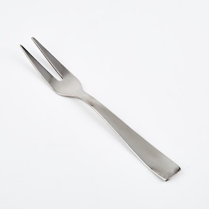 Fourchette à cocktail minimaliste en acier inoxydable, finition miroir haute brillance, résistante à la rouille, couverts en métal pour les événements de restauration - Product Image 1