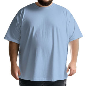 เสื้อยืดโอเวอร์ไซส์ผู้ชาย น้ำหนักเบา ผ้าฝ้าย 100% ระบายอากาศ แห้งเร็ว สไตล์ไฮสตรีท โลโก้ด้านหน้า ทรงยาว ไซส์สั่งทำได้ - Product Image 1
