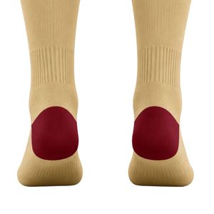 Beige and Maroon Soccer Team Socks Long <b>Knee</b> <b>High</b> Athletic Performance Football Training Game Socks for Men Women Youth - Product Image 4