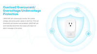 Enchufe Inteligente Moko Smart LoRaWAN V1.03 (US/UK/EU/FR) con Alcance de 7 km para Monitoreo de Energía en Oficinas Inteligentes