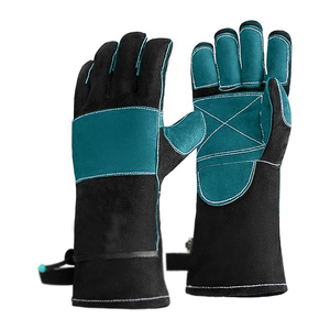 Best Hot Sale <b>Long</b> Arm Cuff Hand Protection Welding Work <b>Gloves</b> Heavy Duty Cowhide Leather Safety Welder Working <b>Gloves</b> - Product Image 1