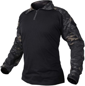 Camisa táctica de aventura al aire libre para hombre con tela elástica y malla de ventilación para ropa de trabajo diaria y uso de viaje - Product Image 1