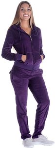 Conjunto de Dos Piezas de Terciopelo con Logotipo Personalizado para Mujer, Top Corto con Cremallera de Color Sólido, Chaqueta con Capucha y Pantalones Deportivos para Otoño e Invierno, Chándal de Terciopelo - Product Image 2
