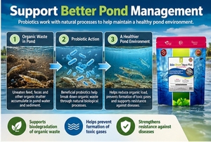 Bioclean Aqua Plus Probiotiques pour l'eau et le sol pour le traitement des étangs d'aquaculture Modèle 001 Origine Maharashtra - Product Image 3