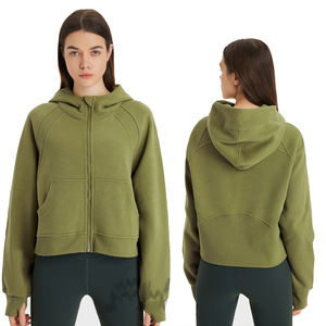 Sweat-shirt à capuche zippé pour femmes et hommes, 300 GSM, doux, manches longues, vêtements de sport décontractés, vêtements de détente, sweat-shirt chaud pour l'extérieur - Product Image 1