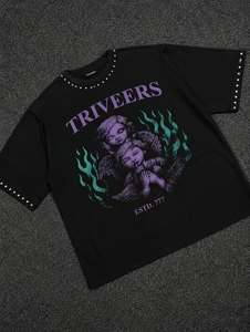 เสื้อยืดโอเวอร์ไซส์ผ้าเจอร์ซีย์ลำลองพรีเมียม TRIVEERS สำหรับผู้ชาย-ผ้าฝ้าย 100% แห้งเร็ว ป้องกันการเป็นขุย ระบายอากาศได้ดี - Product Image 4