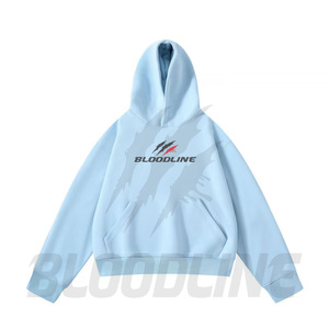 Sudadera con Capucha Unisex BLOODLINE, Verde Oliva, Logotipo Frontal, Corte Regular, Informal, Forro Polar de Invierno, 100% Algodón, Transpirable, Secado Rápido - Product Image 5