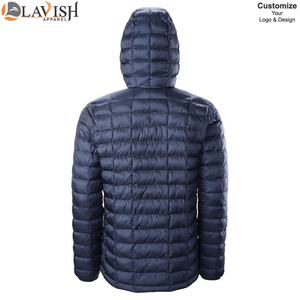 Veste d'hiver matelassée unisexe pour homme OEM, taille plus, rembourrage en bulles, coupe-vent, écologique, séchage rapide, respirante, col à capuche - Product Image 2