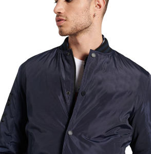 Veste de baseball satinée brodée 100 % polyester pour homme, nouveau style, coupe active, légère, imperméable et coupe-vent, style urbain - Product Image 5