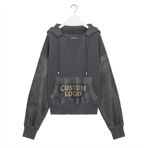 Sweat-shirt personnalisé pour homme, broderie, coton lourd, molleton, coupe ample, streetwear haut de gamme - Product Image 4