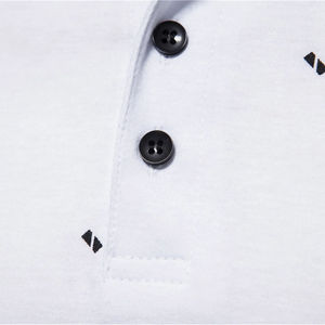 Camisetas de Golf Deportivas de Punto Casual de Manga Corta para Verano, con Logotipo Personalizado, Costuras de Color, Tallas Grandes, para Hombre, de Poliéster/Algodón, de Secado Rápido - Product Image 2