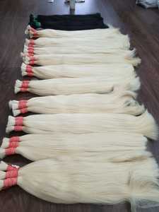 El mejor cabello Remy Rubio indio más vendido 100% Precio de fábrica #60 Color Rubio Envío gratis para pedidos superiores a 100kg - Product Image 4