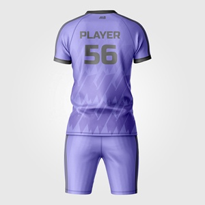 Camiseta y pantalones cortos de equipo de fútbol transpirables para hombre personalizados OEM para torneos de clubes - Product Image 3