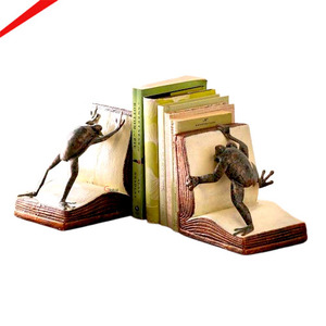 Nouveauté : Porte-livres décoratifs en métal poli, design coquillage doré, pour la décoration moderne de la maison, du bureau ou de la salle d'étude. - Product Image 5