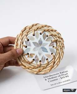 Posavasos modernos de lujo para servir té Set Madre Perla Sala de estar Decoración Ramadán Eid Regalo al por mayor - Product Image 6