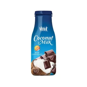 280ml VINUT cam şişe hindistan cevizi sütü çikolata ODM üretim sağlıklı güzellik İçecek düşük karbonhidrat Vietnam