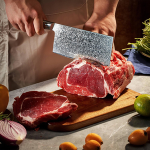 Ensemble de couteaux de cuisine en acier Damas fabriqués à la main avec étui en cuir, couteaux de cuisine durables pour usage professionnel et domestique - Product Image 4