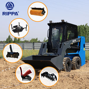Economische 25PK Kubota dieselmotor skid steer <span class=keywords><strong>loader</strong></span> 4x4 wiel mini-lader Chinese skidsteer te koop in Amerika en Europa - Product Image 1
