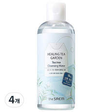 Lot de 4 à prix réduit : Eau nettoyante douce pour le visage The Saem Healing Tea Garden Tea Tree 300ml - Product Image 1