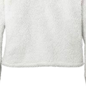 AKA Cozy Sherpa Fleece Pullover Hoodie pour femme, sweat à capuche doux et chaud en polaire, motif lettres grecques, blanc rose - Product Image 3
