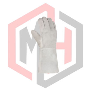 Gants de travail en cuir souple résistants à la chaleur pour soudage TIG/MIG, protection anti-coupure et anti-déchirure, avec manchette de sécurité - Product Image 2