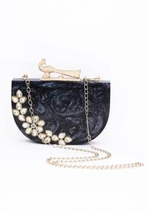 Bolso de mano de resina de lujo para mujer, bolso de fiesta acrílico transparente, bolso de boda - Product Image 5