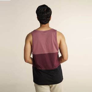 Workout Running Knit Compression Skinny Vest Ribbed Sports Spandex Cotton Men's Custom Tank Top Ribbed Slim Fit Tank - Product Image 3