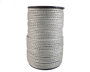 4mm Round <b>Braided</b> Leather Cords for making jewelry <b>accessories</b> in whole sale price Genuine leather cords - Product Image 1