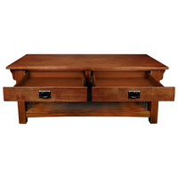 Table basse moderne en bois massif, plateau rectangulaire, tiroirs profonds, rangement, montage facile, couleur personnalisable, logo, marque FURAKA, vente en gros