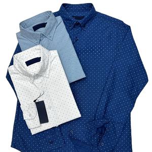 Business Cotton Man <b>Shirt</b> Classic Blue <b>Button</b>-<b>up</b> Fit Top <b>Shirt</b> Spring Casual Mens Long <b>Sleeves</b> - Product Image 1