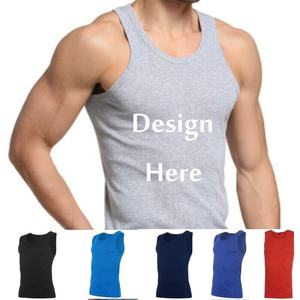Hot Selling All-Season Men's <b>Sleeveless</b> Tank <b>Tops</b> Best Quality Cotton Casual Clothing Direct From Bangladesh - Product Image 5