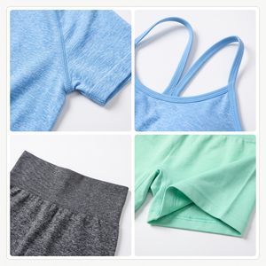 <b>Long</b> <b>Sleeves</b> Custom <b>Workout</b> Wear Yoga Set for Women High Waist Fitness Activewear with Front Logo - Product Image 4