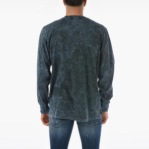 Camiseta de Alta Calidad para Hombre, 100% Algodón, Lavado Ácido, Manga Larga, Corte Holgado - Product Image 2