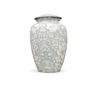 Emerald Green Marble Finish Metal Urns for Ashes Elegant <b>Memorial</b> Keepsake Metal Urns for Home Display and Columbarium Use - Product Image 2