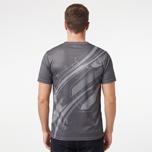 เสื้อยืดออกกำลังกายผู้ชายพิมพ์ลายตามสั่ง แบบระบายอากาศได้ดี เหมาะสำหรับเล่นกีฬาและฟิตเนส - Product Image 6
