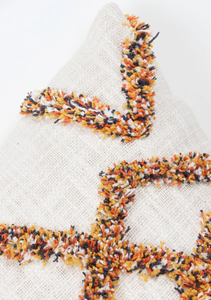 Hand Tufted Texture Boho Ivory and Mustard Yellow Fringe Cushion Cover Handmade <b>Decorative</b> <b>Pillow</b> Case for Sofa Bedroom Living R - Product Image 2