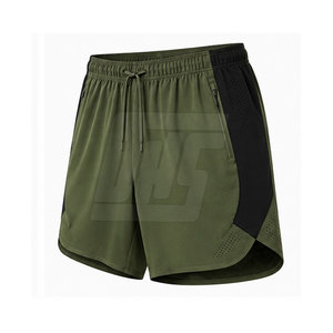 Shorts décontractés d'été pour hommes, en coton léger, coupe ample, taille à cordon, bas de tenue streetwear pour le quotidien, vêtements en gros - Product Image 2