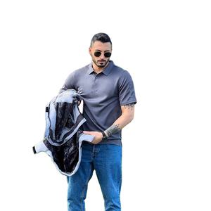 Collection Super 2026 – Polos de golf pour hommes, coupe ajustée, légers, extensibles dans les 4 sens, avec logo personnalisé, motif imprimé et col rigide - Product Image 2