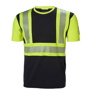 Camiseta de Trabajo de Alta Visibilidad de Calidad Premium con Cinta Reflectante, Unisex, Corte Ajustado - Product Image 3