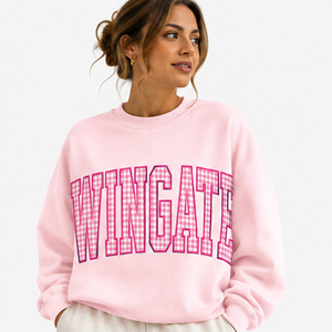 Sudadera Wingate de cuello redondo extragrande para mujer, corte relajado, cuello simulado, estampado gráfico, cuello alto, forro polar, manga larga, informal - Product Image 4